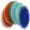 bolsa organza lentejuelas circular medida 26cms cordon por 100 unidades varios colores 0