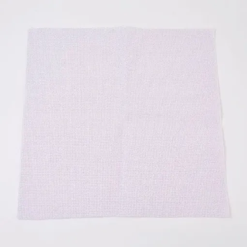 tela para bordar punto cruz 45x30cms color blanco por 5 unidades 0