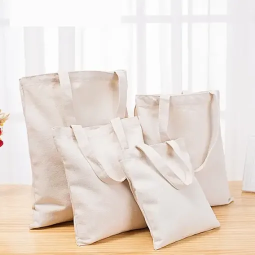 bolsa lona lienzo 100 algodon asa para pintar 40x35cms color blanco agrisado 0