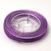 hilo trenzado metalizado para bijouterie 0 6mms carretel 10mts por unidad color violeta 0