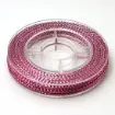 hilo trenzado metalizado para bijouterie 0 6mms carretel 10mts por unidad color rosado 0