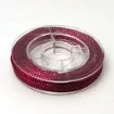 hilo trenzado metalizado para bijouterie 0 6mms carretel 10mts por unidad color rojo 0