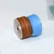 hilo poliester encerado fino 0 45mm carretel 16mts set 25 colores diferentes 2