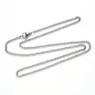 cadena acero inoxidable eslabon 2x1 5x0 4mms medida 50cms broche color niquel por unidad 0