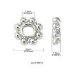 separadores metal estilo tibetano 5x1 5mms x50 unidades aprox color plata vieja 2