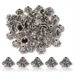 separadores metal estilo tibetano 9x5 5mms x50 unidades aprox color plata vieja 0