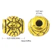 separadores metal estilo tibetano 6x6mms x50 unidades aprox color oro 2