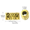 separadores metal estilo tibetano 12x6mms x50 unidades aprox color oro 2