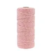 cordon cuerda algodon trenzado 3mms para macrame manualidades x100mts color rosado 0