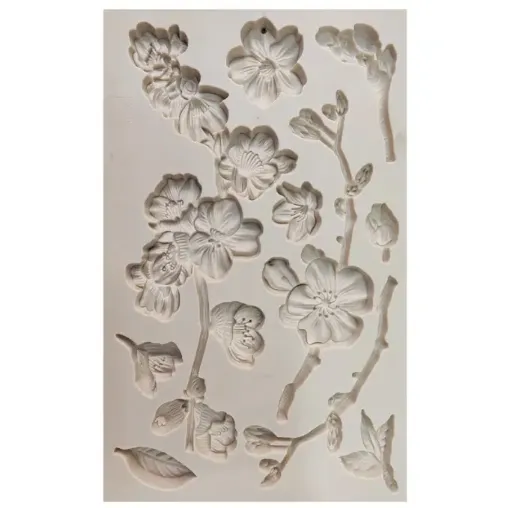 molde silicona motivo hojas flores medida 198x124x11mms 0