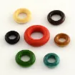 anillas aritos madera donuts 15x4mms orificio 6mms x50 unidades aprox multicolor 3