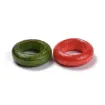 anillas aritos madera donuts 12x4mms orificio 6mms x1000 unidades aprox multicolor 4