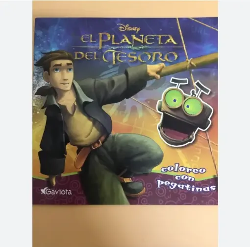 libro infantil para colorear pegatinas disney everest 24 paginas 25x25cms tapa el planeta teso 0