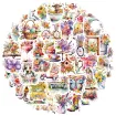 apliques autoadhesivos impermeables pvc motivo vintage 4 8cms x50 unidades 0