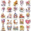 apliques autoadhesivos impermeables pvc motivo vintage 4 8cms x50 unidades 3