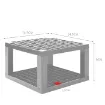 soporte para pinceles plastico medida 14 5x14 5x9cms color gris 0