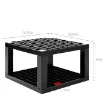 soporte para pinceles plastico medida 14 5x14 5x9cms color negro 1