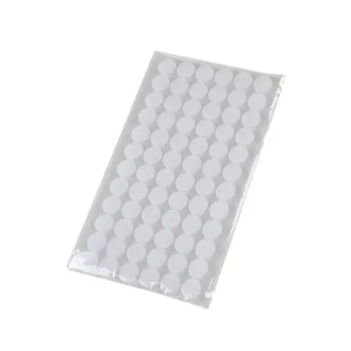 velcro adhesivo circular 30mms plancha 24 unidades color blanco 0