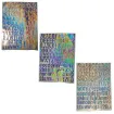 stickers adhesivos pvc impermeables plancha 29x21cms motivo letras numeros plata holografica varios 5