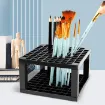 soporte para pinceles plastico medida 14 5x14 5x9cms color negro 4