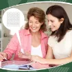 sticker acrilico adhesivo doble faz transparente oval 8x13mms hoja 60 unidades 5