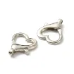 broche mosqueton para llavero forma corazon medida 26x22x6mms por 5 unidades niquel 2