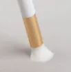 pincel suave nylon para mezclar tintas pinturas mango plastico blanco medida 95x10mms 2
