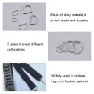 agolla anillos hierro hebilla 5 medidas diferentes set 14 unidades color niquel 3