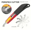 trincheta cutter precision profesional para acrilico plastico utility knife 10 hojas repuesto 0