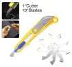 trincheta cutter precision profesional para acrilico plastico utility knife 10 hojas repuesto 1