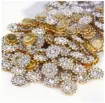 piedras coser imitacion strass girasol sol 14mms por 100 unidades cristal 0