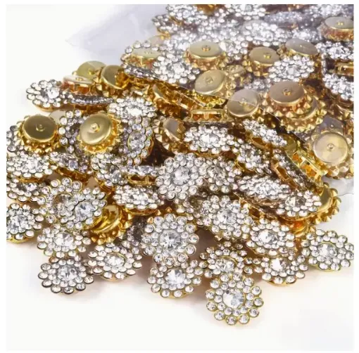 piedras coser imitacion strass girasol sol 14mms por 100 unidades cristal 0