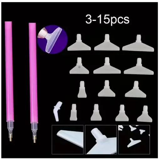 set 17 herramientas para pintura diamantes art gem 5d x2 herramientas 15 punteros diferentes 0