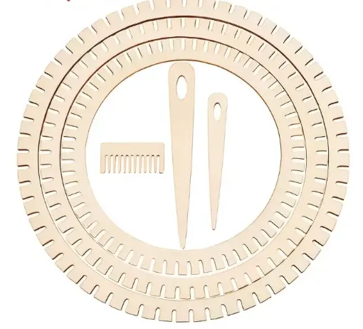 set 5 herramientas para tejer mdf incluye aros peines multifuncionales ganchos crochet 0