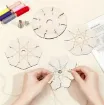 set 4 herramientas para tejer pulseras mdf discos tejido x4 medidas diferentes 2