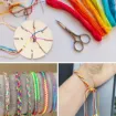 set 4 herramientas para tejer pulseras mdf discos tejido x4 medidas diferentes 3