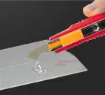 trincheta cutter precision profesional para acrilico plastico utility knife 10 hojas repuesto 6