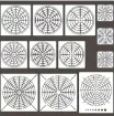 set 12 stenciles motivos mandalas plantillas para dotting puntillismo 9 20cms 0