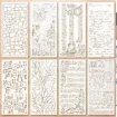 stencil plantilla 25x12cms modelos diferentes por unidad 0