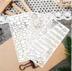 stencil plantilla 25x12cms modelos diferentes por unidad 1