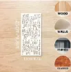 stencil plantilla 25x12cms modelos diferentes por unidad 2