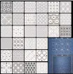 plantilla patrones bordado sashiko 10x10cms varios motivos por unidad 0