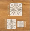 set 3 stenciles motivos mandalas plantillas para dotting puntillismo 10 20cms 0