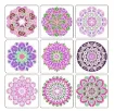 stencil plantilla 10x10cms modelo mandala set 9 modelos diferentes 0