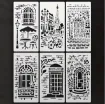 stencil plantilla 25x12cms modelos urbano vintage diferentes por unidad 0