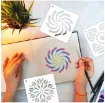 stencil plantilla 7 6x7 6cms modelo jardin 64 modelos diferentes por unidad 8