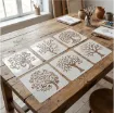 stencil plantilla 10x10cms modelo arbol la vida set 6 modelos diferentes 4