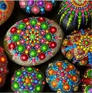 set 3 stenciles motivos mandalas plantillas para dotting puntillismo 10 20cms 3