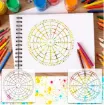 set 4 stenciles motivos mandalas plantillas para dotting puntillismo 9 20cms 3