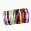cinta raso estampada puntitos lunares 10mms set x16 colores diferentes x90cms aprox cada una 4